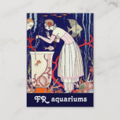 KLEINE VIS, DECO BEAUTY MODE Pink Blue Visitekaartje (Achterkant)