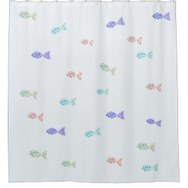 Kleine vis douchegordijn