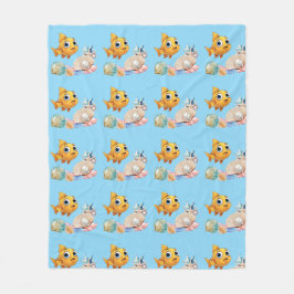 Kleine Vis Fleece Deken