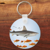 Kleine Vis Grote Schaduw Sleutelhanger (Voorkant)