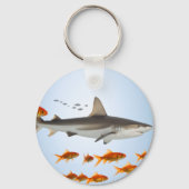 Kleine Vis Grote Schaduw Sleutelhanger (Achterkant)
