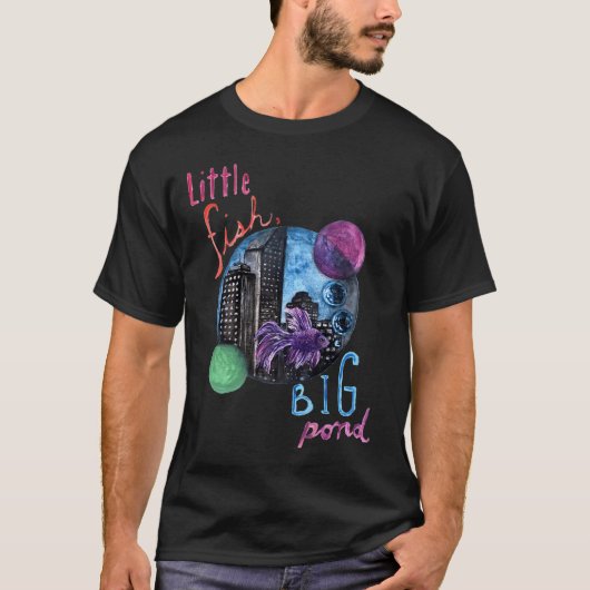 Kleine Vis, Grote Vijver T-shirt (Voorkant)