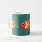 kleine vis koffiemok (Voorkant links)