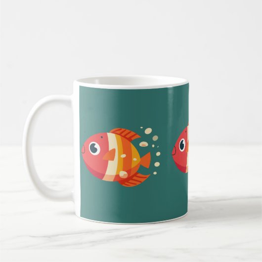 kleine vis koffiemok (Links)