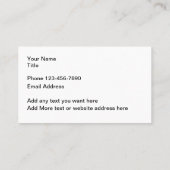 Kleine Visitekaartjes in eigendom van Veteran (Achterkant)