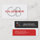 Kleine Visitekaartjes voor de reparatie van motore (Voorkant / Achterkant)