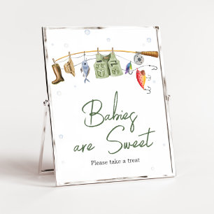 Kleine Visser Baby shower Baby's zijn lief Poster