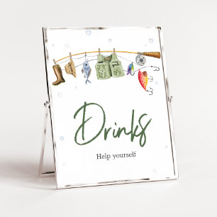 Kleine Visser Baby shower Drinken Poster