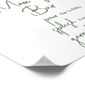 Kleine Visser Baby shower Moeder Osa Bar Poster (Hoek)