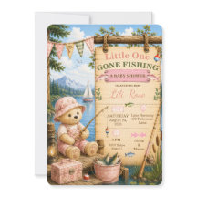Kleine Visser Baby Shower Uitnodiging