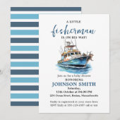 Kleine visser is op weg Waterverf Vist Kaart (Voorkant / Achterkant)