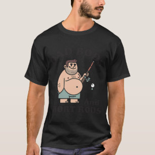 Kleine visser met waterlelies in de natuur t-shirt