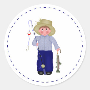 Kleine visser Sticker