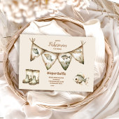 Kleine visser Vist Baby Showe Diapper Raffle Informatiekaartje