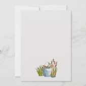 Kleine Visser Vist Baby shower Uitnodiging (Achterkant)