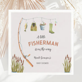Kleine Visser Vist Baby shower Uitnodiging Servet