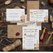 Kleine Visser Waterverf Vis Baby Shower Kaart