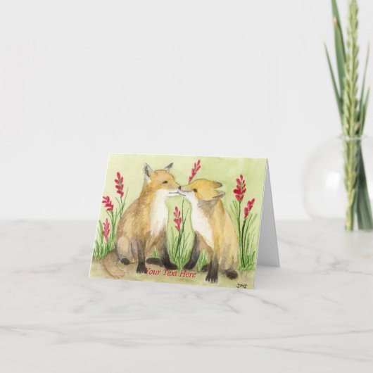 Kleine Vixens Bedankkaart (Voorkant)