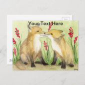 Kleine Vixens Briefkaart (Voorkant / Achterkant)