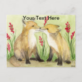 Kleine Vixens Briefkaart (Voorkant)