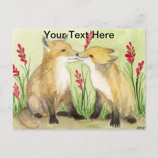 Kleine Vixens Briefkaart (Voorkant)