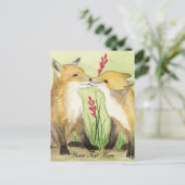 Kleine Vixens Briefkaart (Staand voorkant)