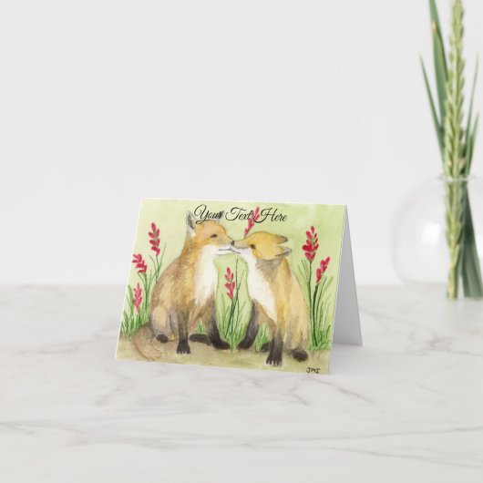 Kleine Vixens Kaart (Voorkant)