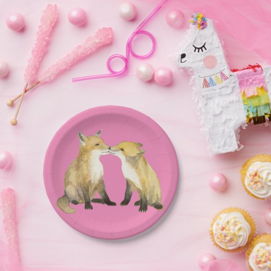 Kleine Vixens Papieren Bordje (Feest)