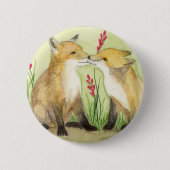 Kleine Vixens Ronde Button 5,7 Cm (Voorkant)