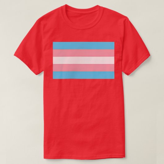 Kleine vlag Subtiel Trans Pride Transgender Rights T-shirt (Design voorkant)