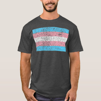  kleine vlag subtiel transpride transgender t-shirt