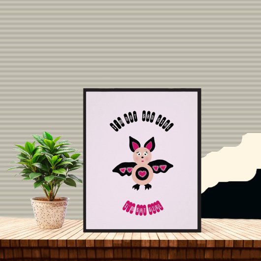 Kleine vleermuis meisje perfect poster