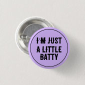 Kleine vleermuis Pastel Goth Ronde Button 3,2 Cm (Voorkant /achterkant)
