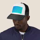 Kleine vleermuizen blauw trucker pet (In situ)