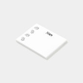 Kleine vliegen post-it® notes (Schuin)