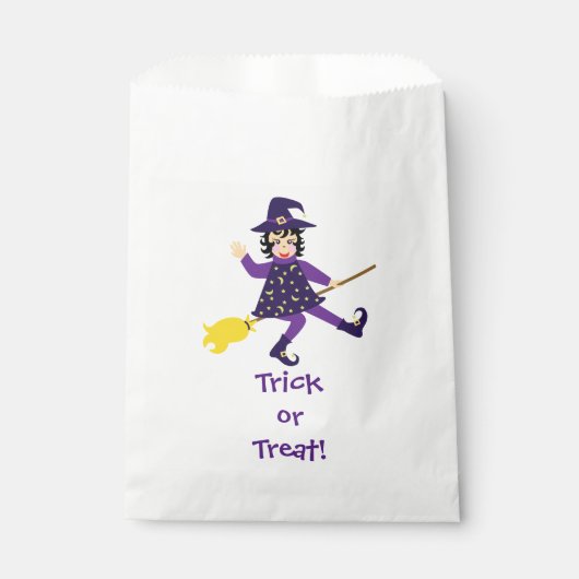 Kleine vliegende heks bedankzakje (Voorkant)