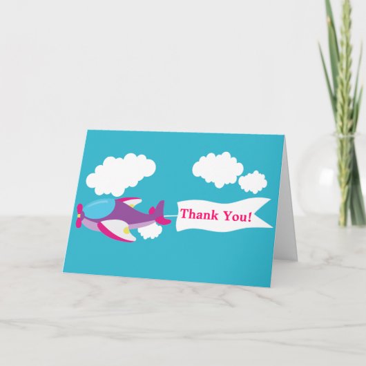 kleine vliegtuigmeisje bedankt (Voorkant)