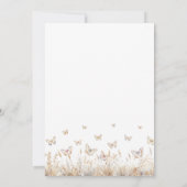 Kleine Vlinder Baby Shower Feest Kaart (Achterkant)