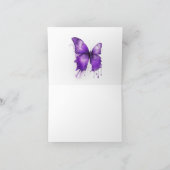 Kleine vlinder bedankje bedankkaart (Binnen)