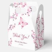 Kleine vlinder | Bedankt Baby shower Bedankdoosjes (Geopend)