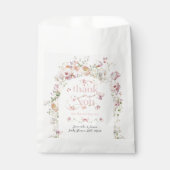 Kleine vlinder Blush Roze Bloemen Meisje Baby show Bedankzakje (Voorkant)