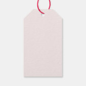 Kleine vlinder Blush Roze Bloemen Meisje Baby show Cadeaulabel (Achterkant)