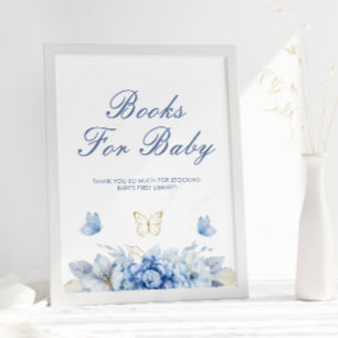 Kleine Vlinder Boeken Voor Baby Boy Baby shower Poster