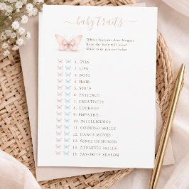Kleine Vlinder Boog Shower Baby Eigenschappen Spee Kaart