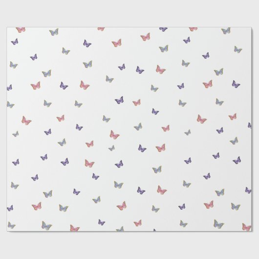 kleine vlinder cadeaupapier (Vlak)