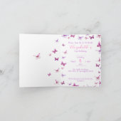 Kleine Vlinder Eerste Verjaardag Meisje Roze (Binnen)