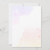 Kleine vlinder grillige baby meisje douche kaart (Achterkant)