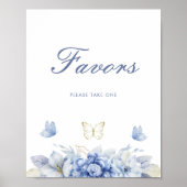  kleine vlinder jongen Baby shower gunsten Poster (Voorkant)