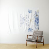  kleine vlinder jongen Baby shower Wandkleed (In Situ (horizontaal))