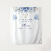  kleine vlinder jongen Baby shower Wandkleed (Voorkant)